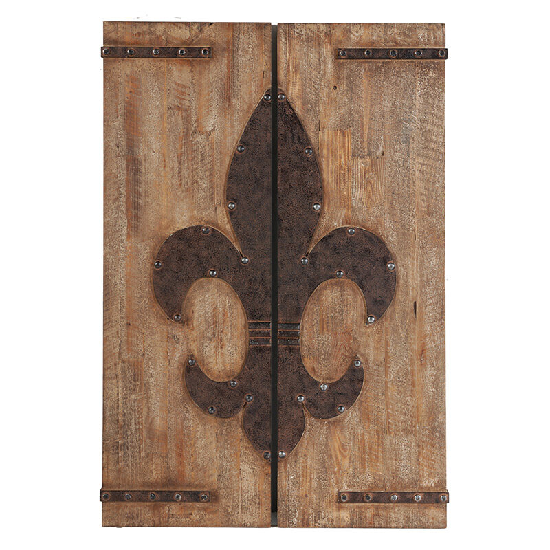 Artekko Artekko Sreaps Πάνελ Διακοσμητικά "Fleur De Lis" Σετ/2 (40x3x120)cm 34912