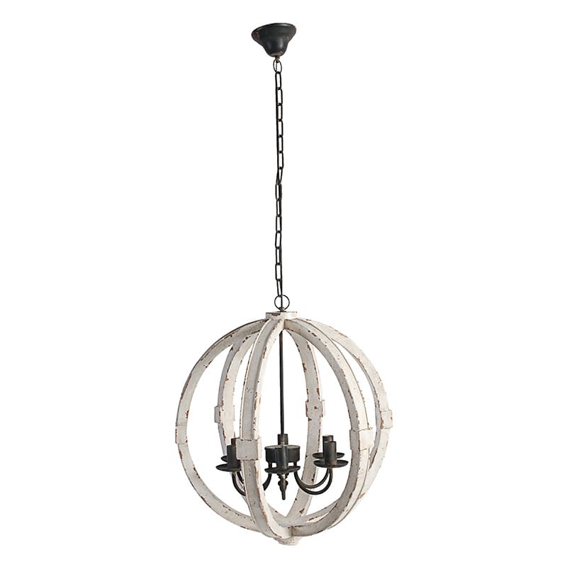 Artekko Artekko Ekeips Πολυέλαιος Ξύλινος  (57x57x66)cm 36407