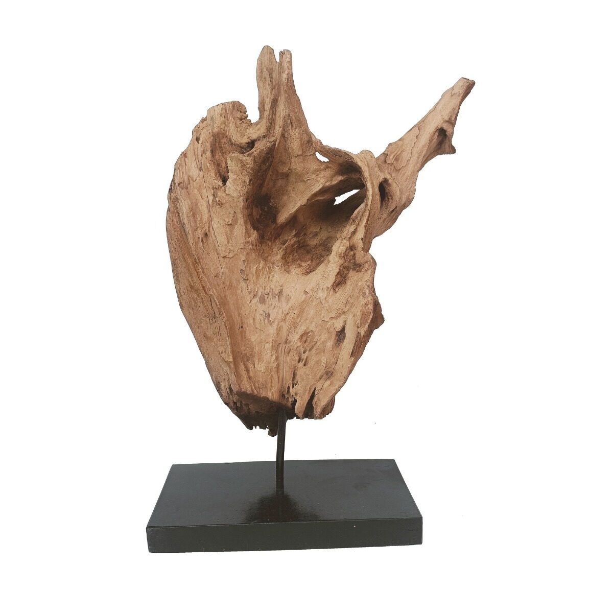 Artekko Artekko Woody Διακοσμητικό από Ξύλο Teak σε Μεταλλική Βάση (25x15x46)cm 36998-1
