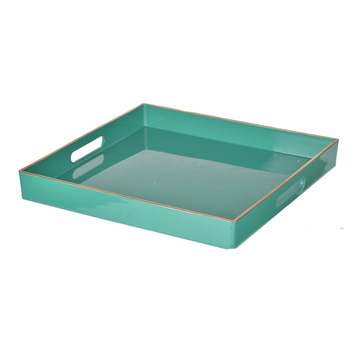 Artekko Artekko Tray Πλαστικός Πράσινος Δίσκος Σερβιρίσματος (33x33x4)cm 42541-IN