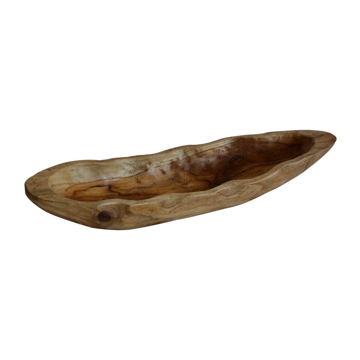 Artekko Artekko Woody Διακοσμητική Πιατέλα από Ξύλο Teak σε Φυσική Απόχρωση (71x17.8x12.7)cm 43184