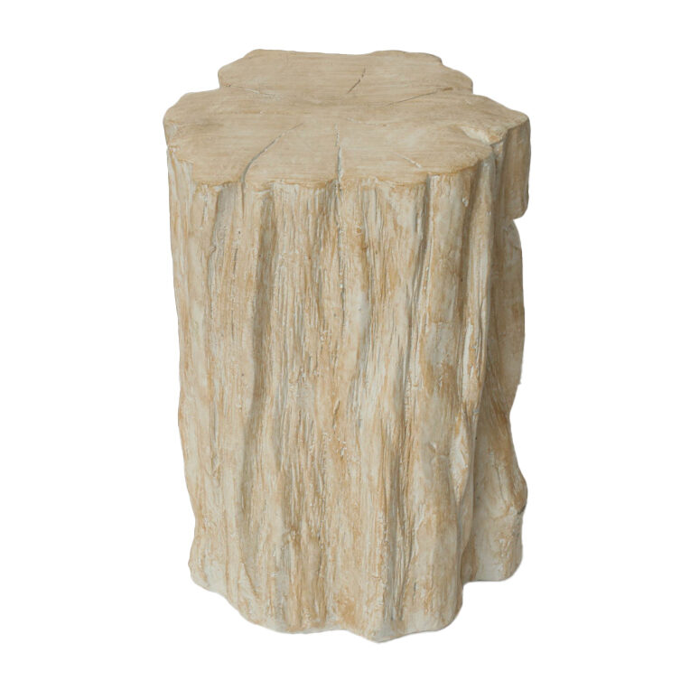 Artekko Artekko Tree Μπεζ Βοηθητικό Τραπέζι Σκαμπό από Μαγνήσιο (34.3x33x50.8)cm 43311-BEIGE