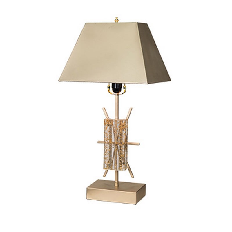 Artekko Artekko Pueft Λάμπα Επιτραπέζια Μεταλλική "Chic" (35x25x66)cm 43945-DS