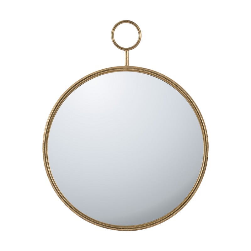 Artekko Artekko Mirror Καθρέπτης Τοίχου Μέταλλο Γυαλί Χρυσό (67x4.5x82)cm 44407-DS