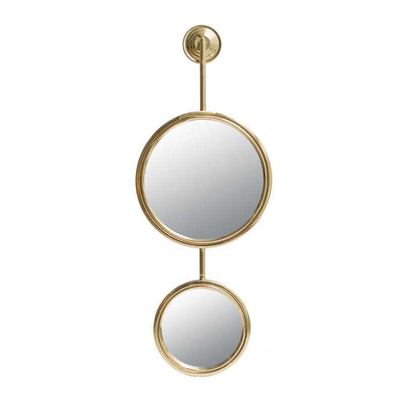 Artekko Artekko Mirror Χρυσός Μεταλλικός Καθρέπτης Τοίχου (28x5.5x72.5)cm 44573