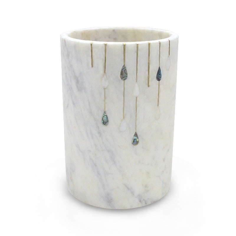 Artekko Artekko Marble Μαρμάρινη Θήκη για Μπουκάλι (12.5x12.5x17.5)cm 44639