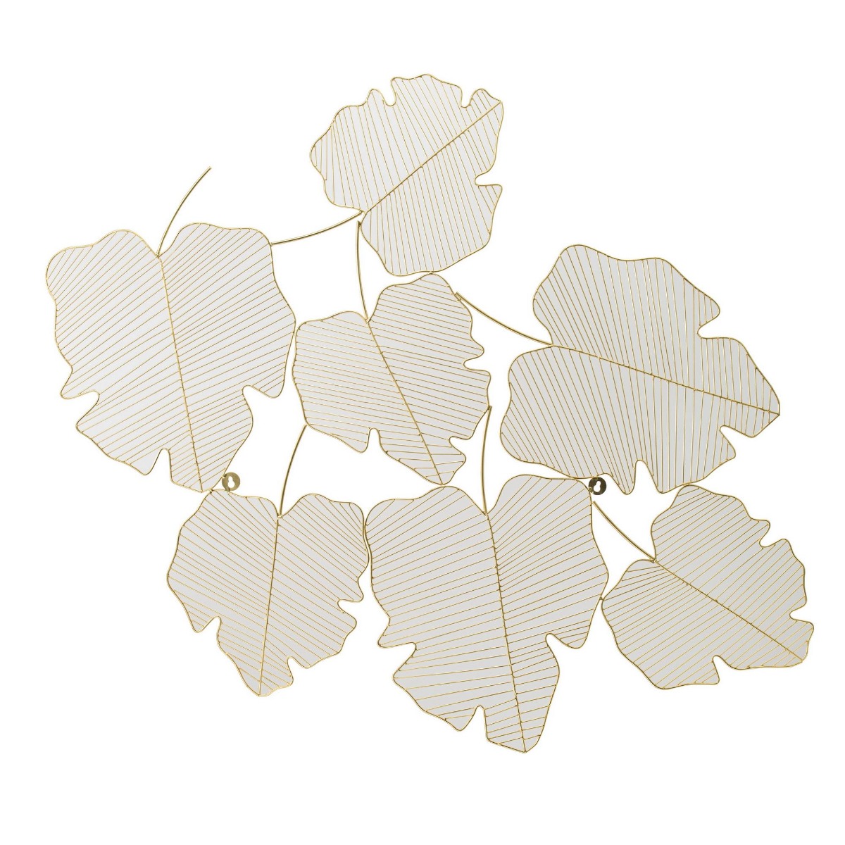 Artekko Artekko Leaf Χρυσό Μεταλλικό Διάτριτο Διακοσμητικό Τοίχου (125x95x2)cm 45064