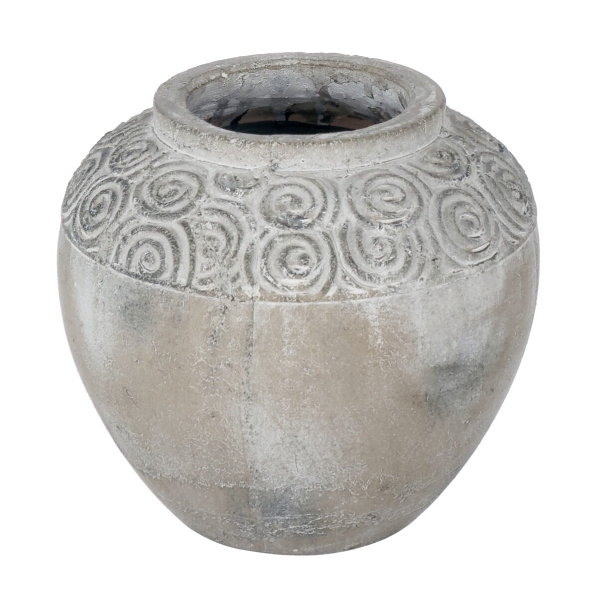 Artekko Artekko Pot Κασπώ από Τερακότα σε Γκρι Πατίνα (21x21x19.5)cm 460167