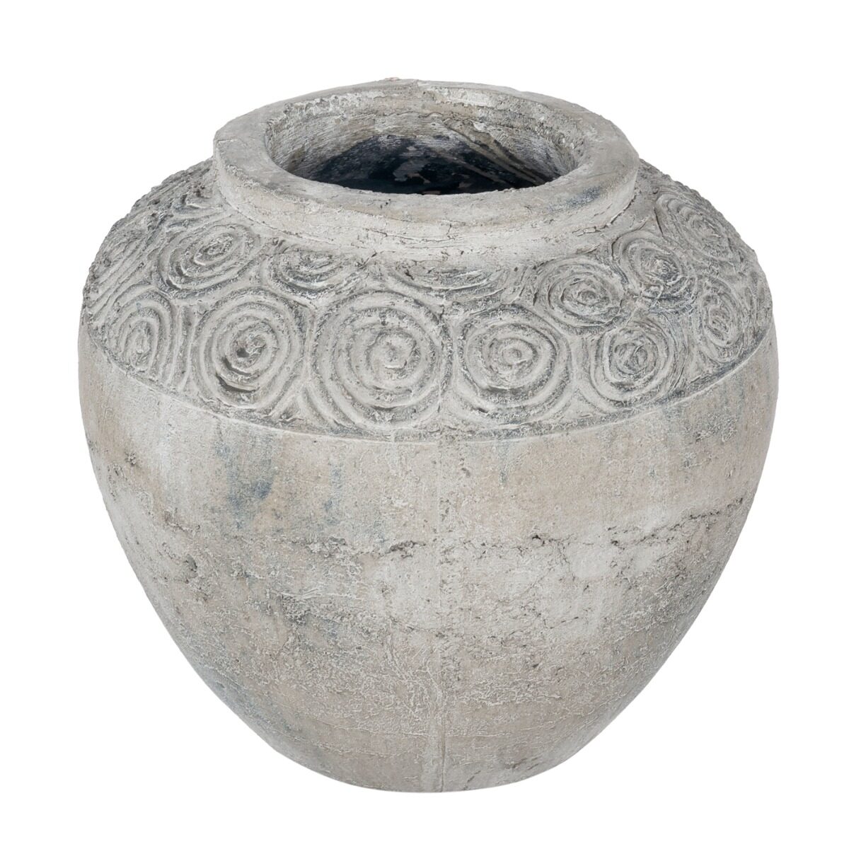 Artekko Artekko Pot Κασπώ από Τερακότα σε Γκρι Πατίνα (26x26x23.5)cm 460168