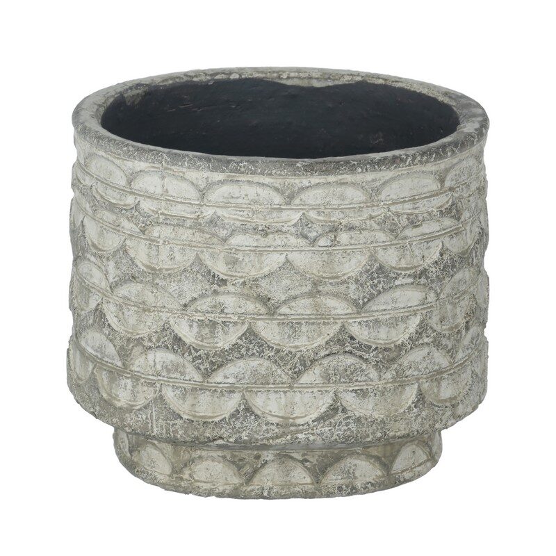 Artekko Artekko Pot Κασπώ από Τερακότα σε Γκρι Πατίνα (20x20x16.5)cm 460175
