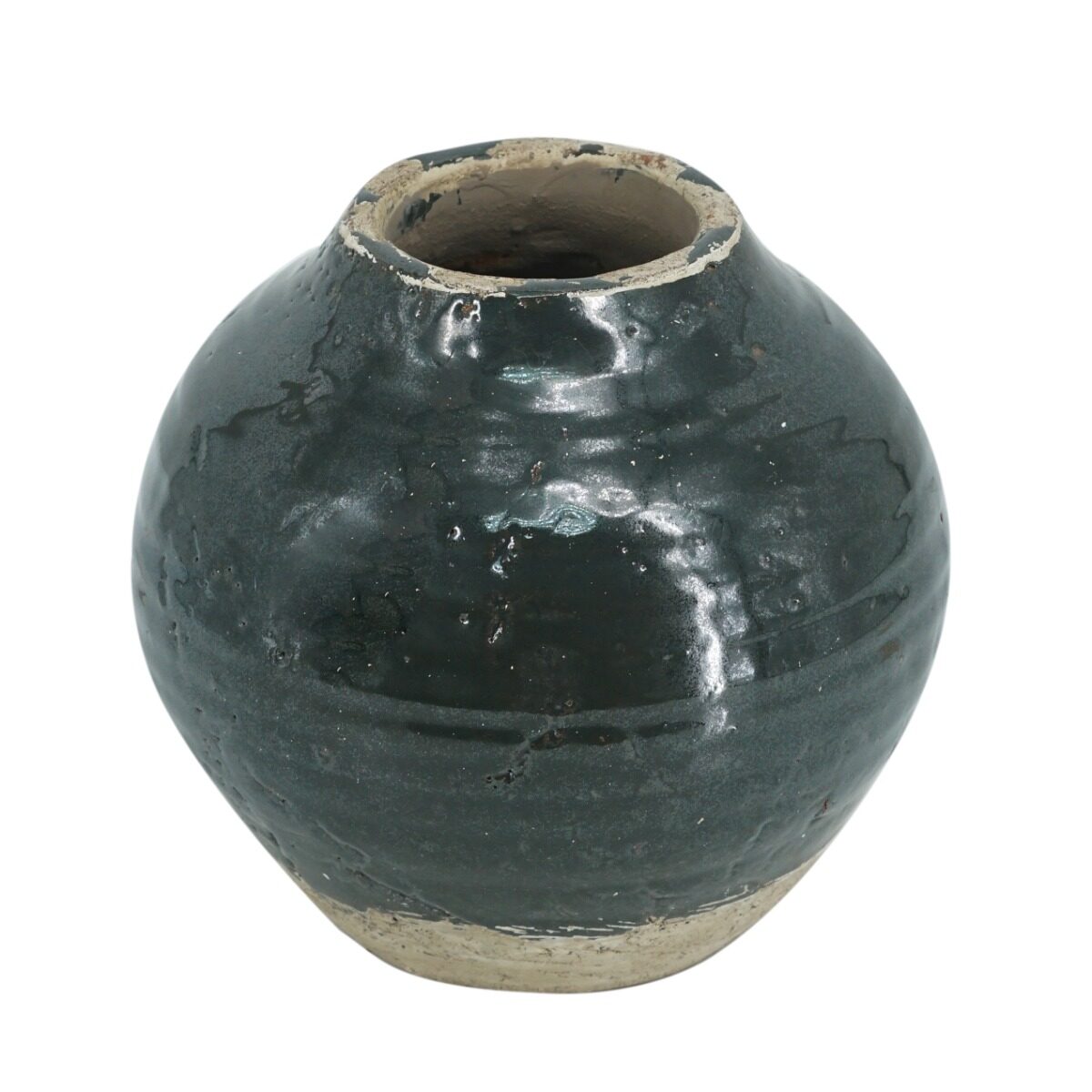 Artekko Artekko Antique Πράσινο Βάζο από Τερακότα (20.5x20.5x19)cm 460271