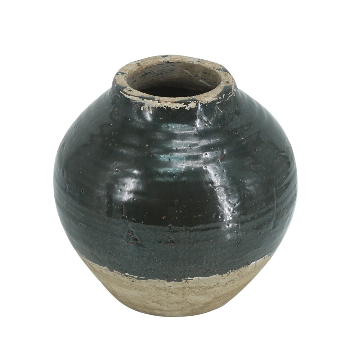 Artekko Artekko Antique Πράσινο Βάζο από Τερακότα (25x25x24)cm 460272