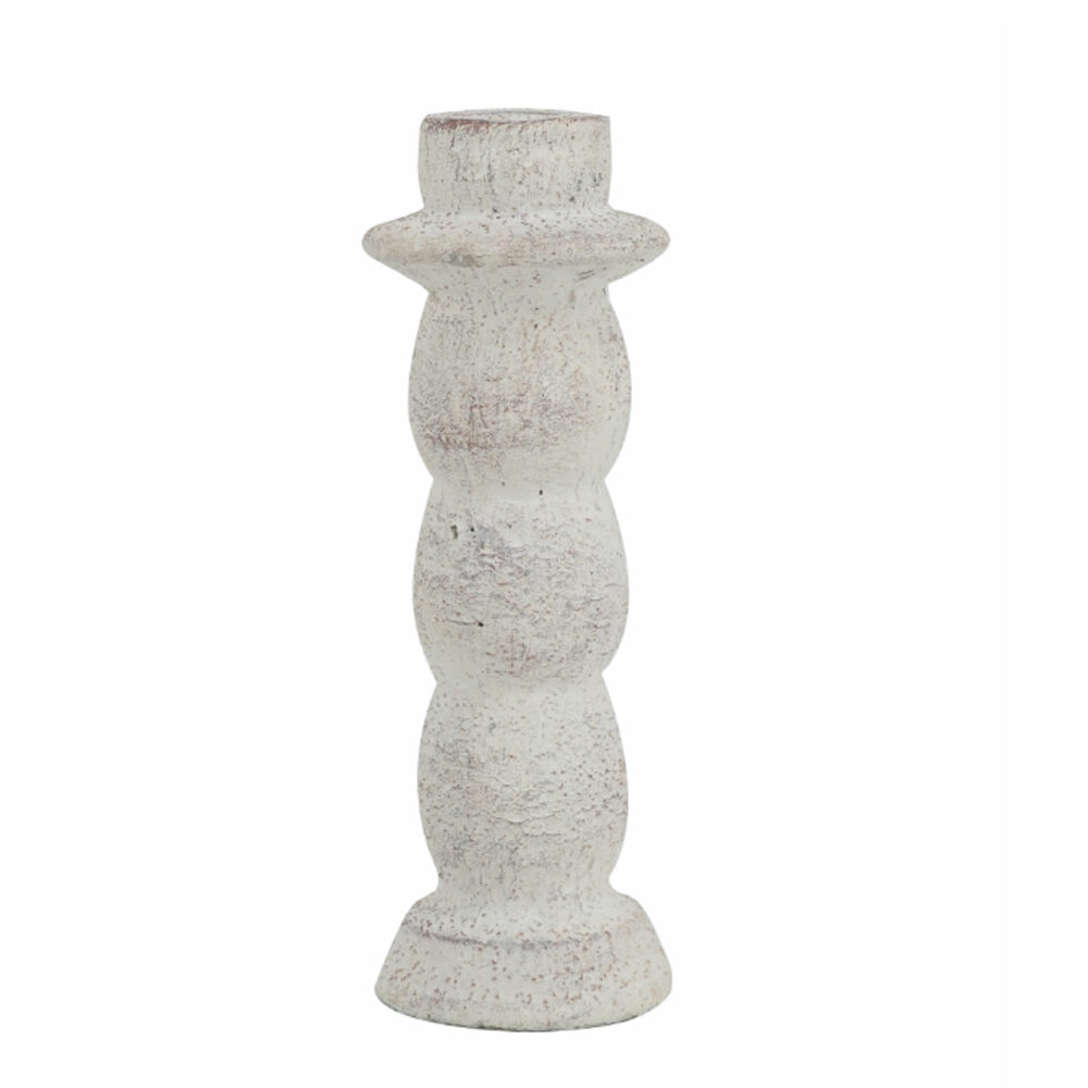 Artekko Artekko Cement Κηροπήγιο Τσιμεντένιο Λευκό (7.5x7.5x21.5)cm 460296
