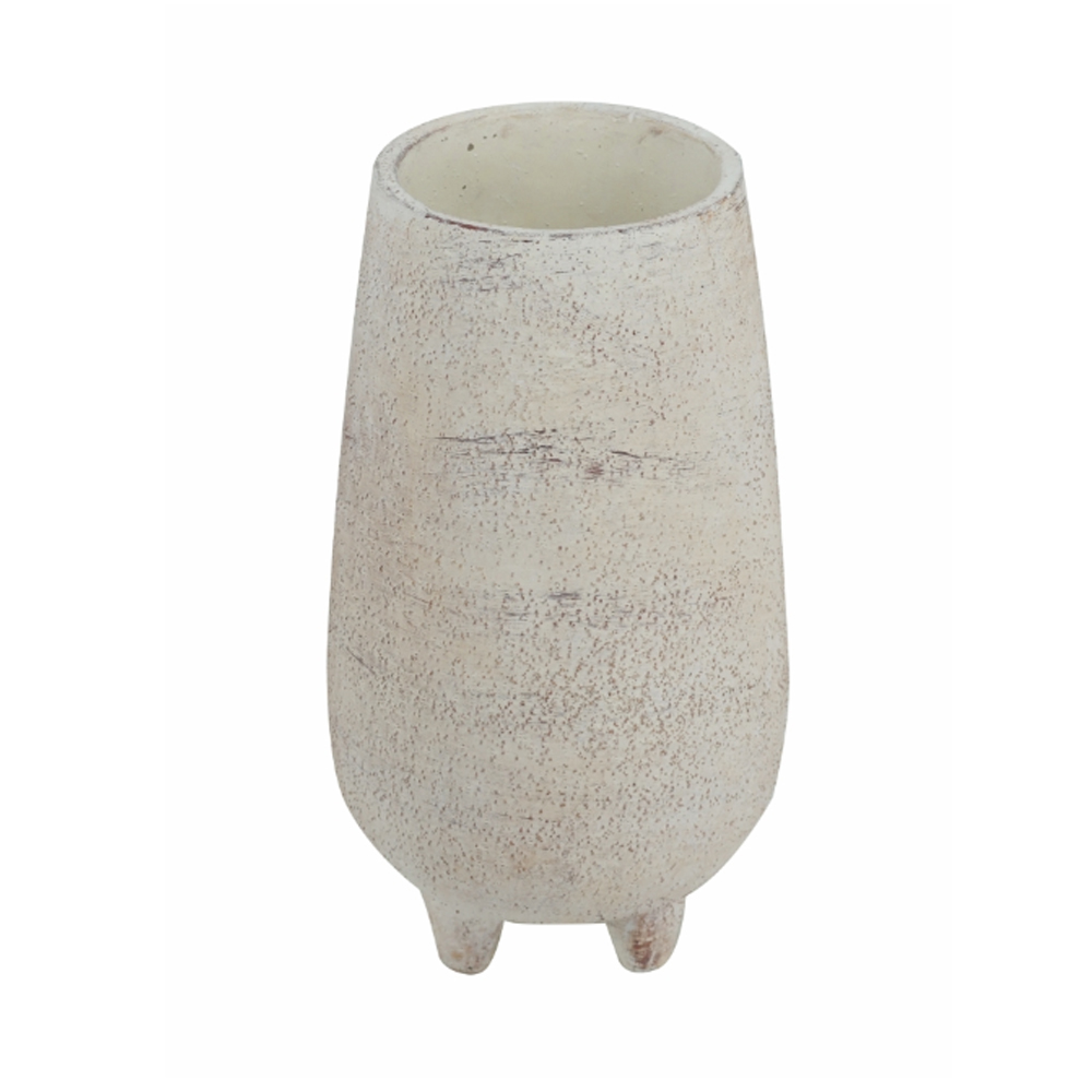 Artekko Artekko Cement Βάζο Κασπώ Τσιμεντένιο Λευκό (17x17x30.5)cm 460298