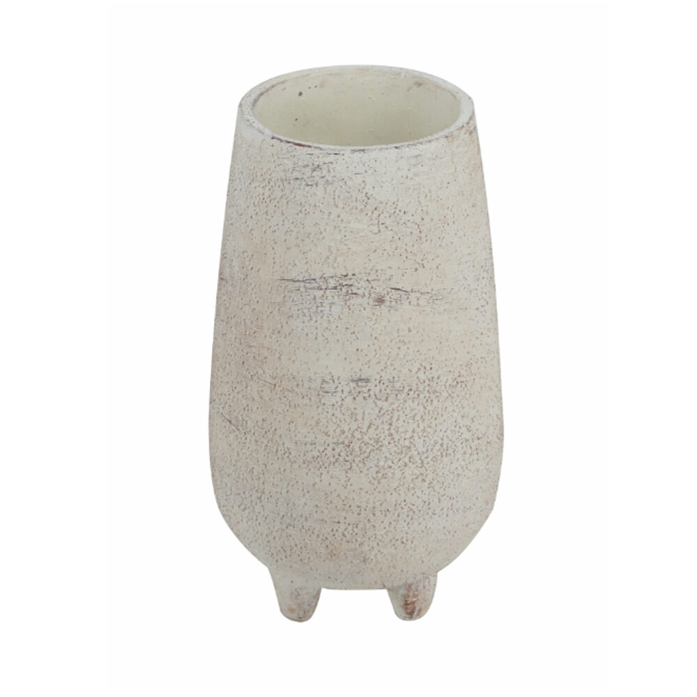 Artekko Artekko Cement Βάζο Κασπώ Τσιμεντένιο Λευκό (17x17x30.5)cm 460298