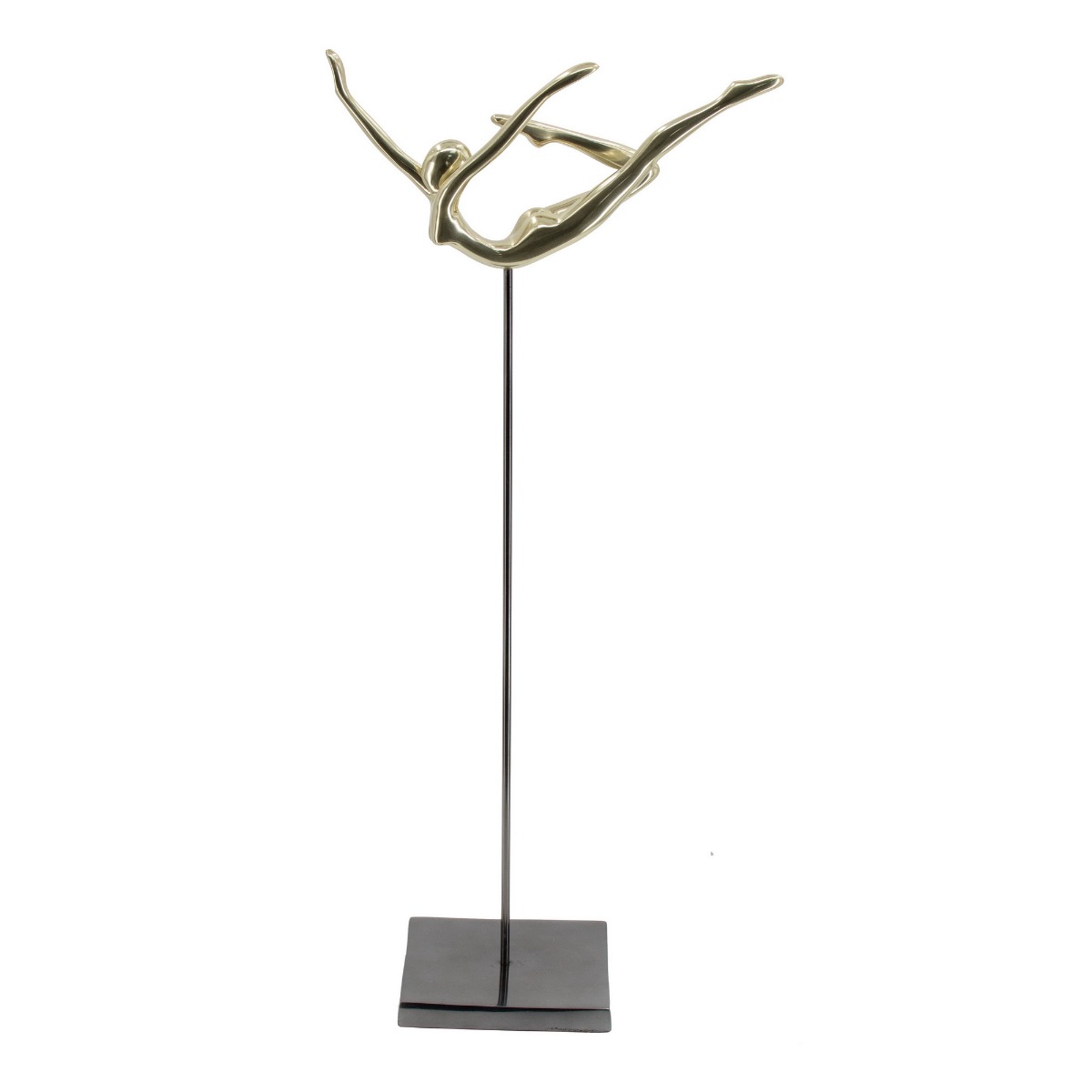 Artekko Artekko Figurine Χρυσό Μεταλλικό Επιτραπέζιο Διακοσμητικό Γλυπτό (25x13x62)cm 48444