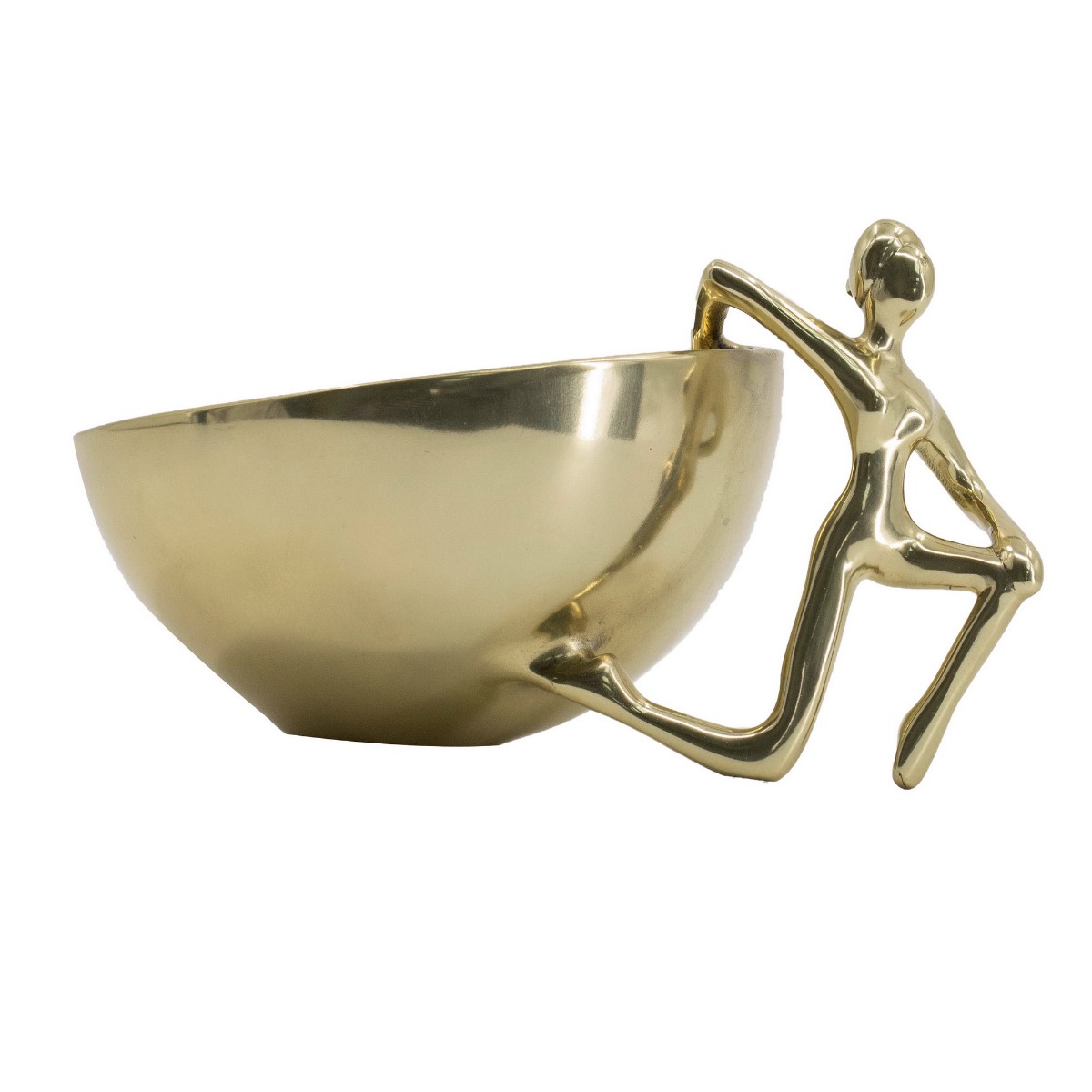 Artekko Artekko Figurine Χρυσό Μεταλλικό Διακοσμητικό Μπολ (17.8x13.3x10.5)cm 48447