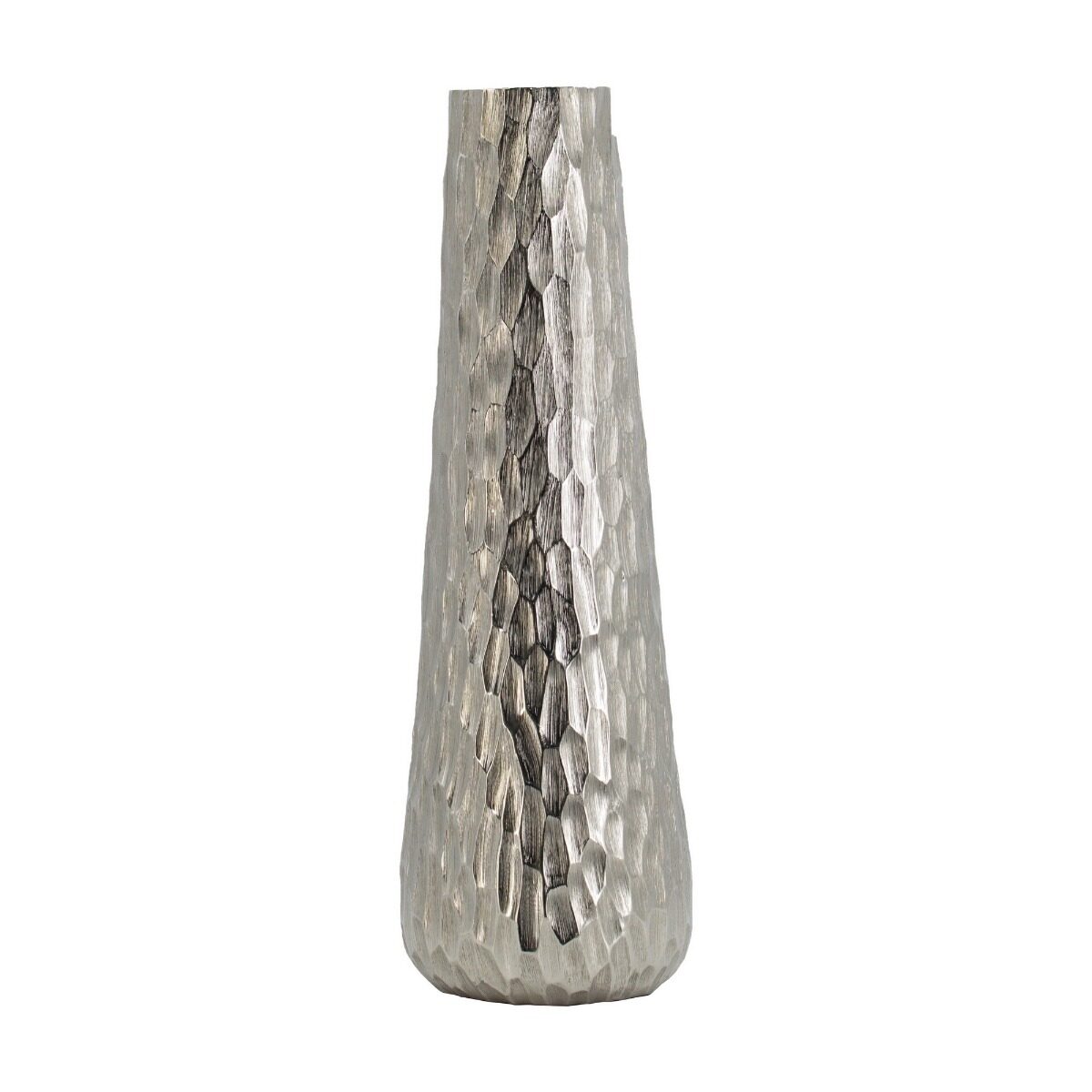 Artekko Artekko Trophy Ασημί Μεταλλικό Διακοσμητικό Βάζο (16x16x49)cm 48505
