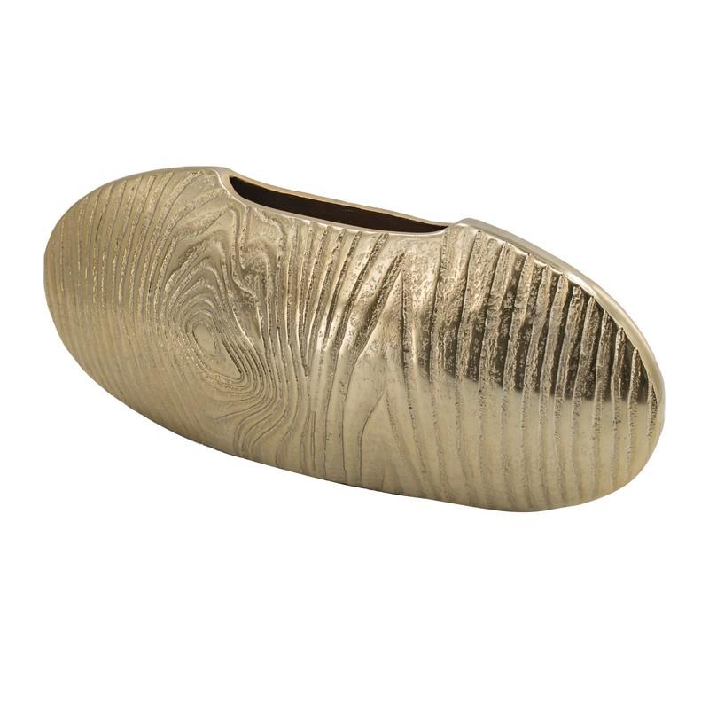 Artekko Artekko Zebra Χρυσό Μεταλλικό Βάζο (40.5x9.5x17)cm 48657