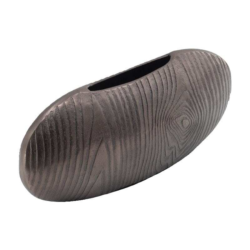 Artekko Artekko Zebra Διακοσμητικό Βάζο Μέταλλο Γκρι (40,5x9.5x17)cm 48658