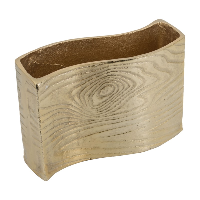 Artekko Artekko Zebra Διακοσμητικό Βάζο Μέταλλο Χρυσό (25x9.5x17.5)cm 48662