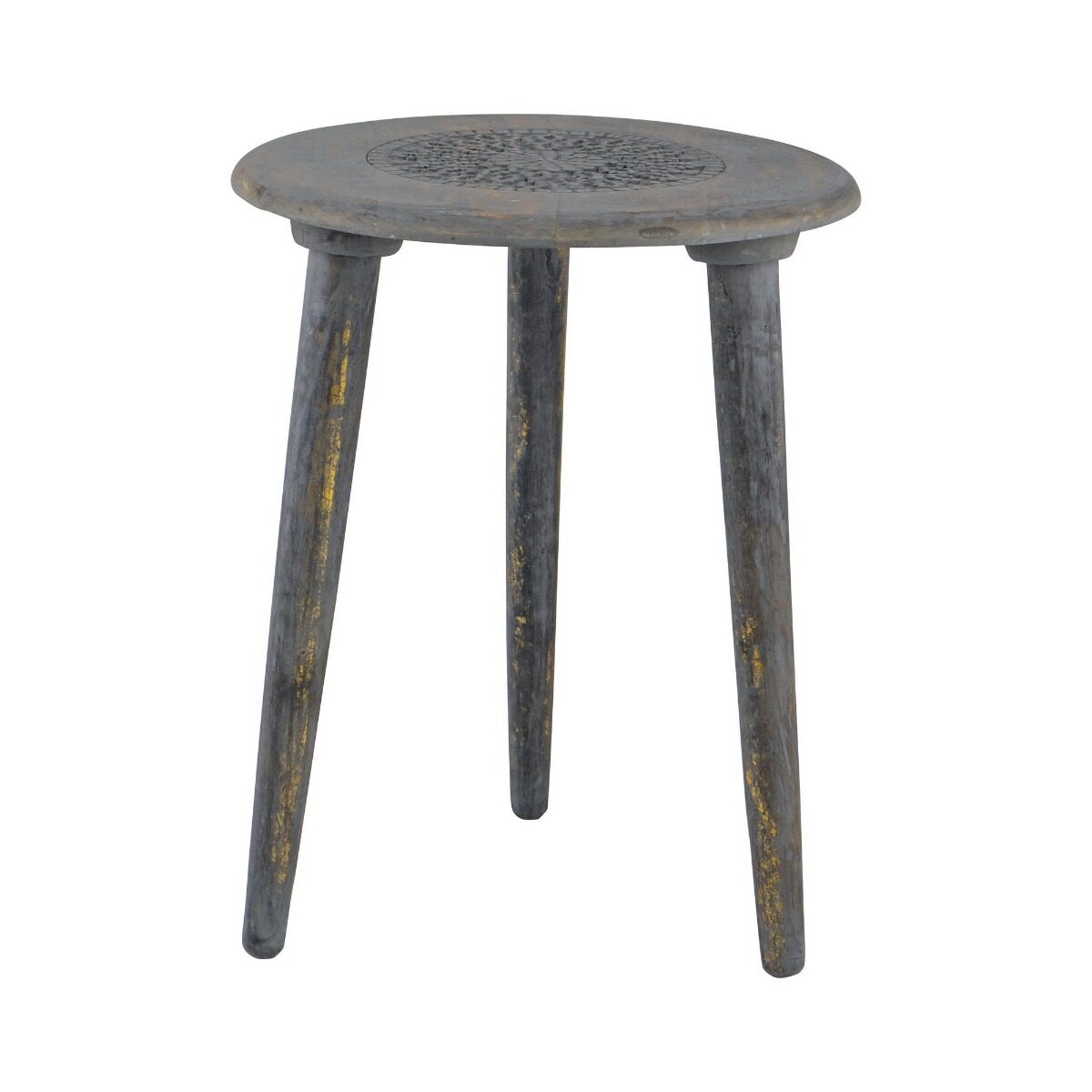 Artekko Artekko Mango Τραπεζι Βοηθητικό Ξύλο Γκρι (45.7x45.7x55.9)cm 48946