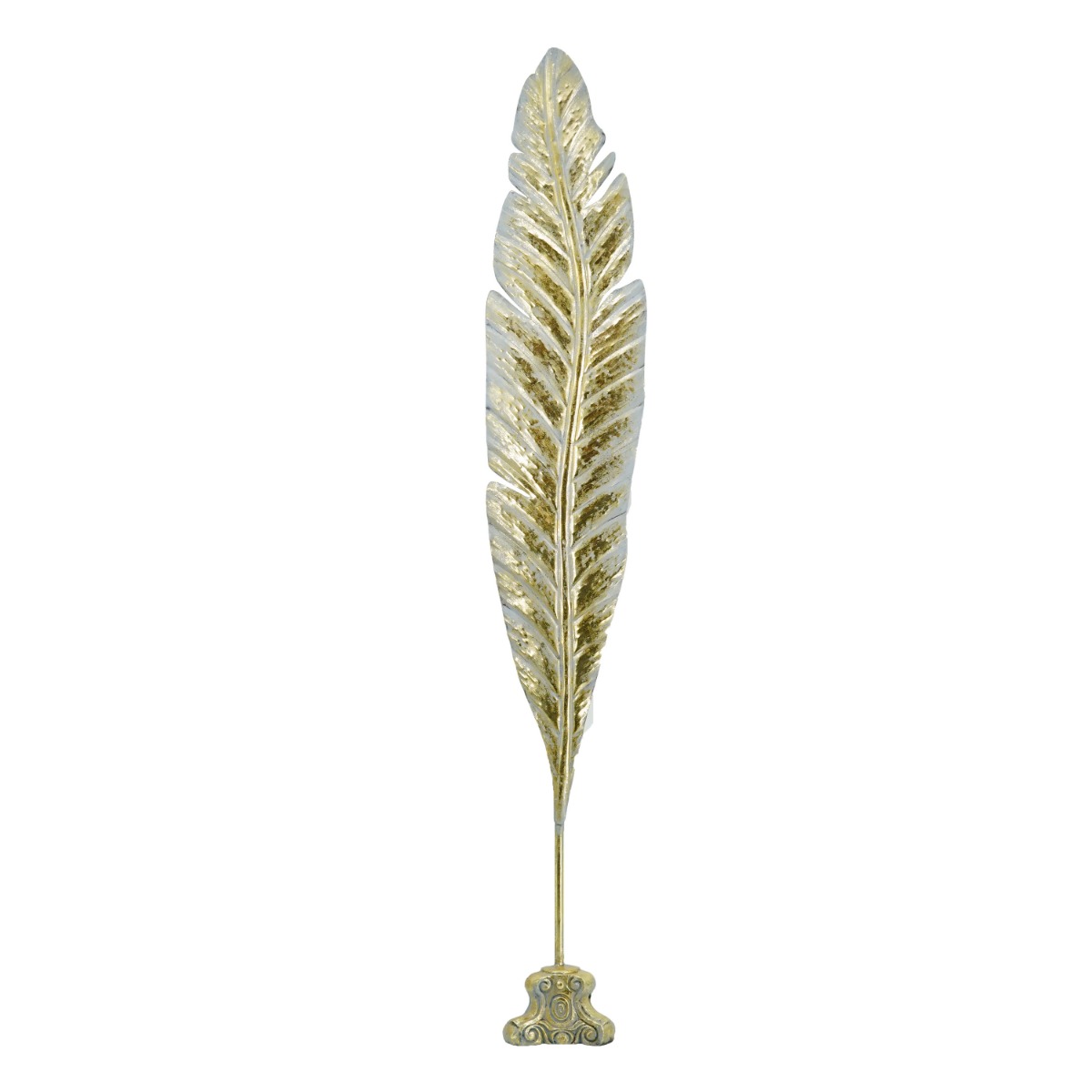 Artekko Artekko Leaf Χρυσό Μεταλλικό Επιτραπέζιο Διακοσμητικό Φύλλο (22.8x15.2x141)cm 49668