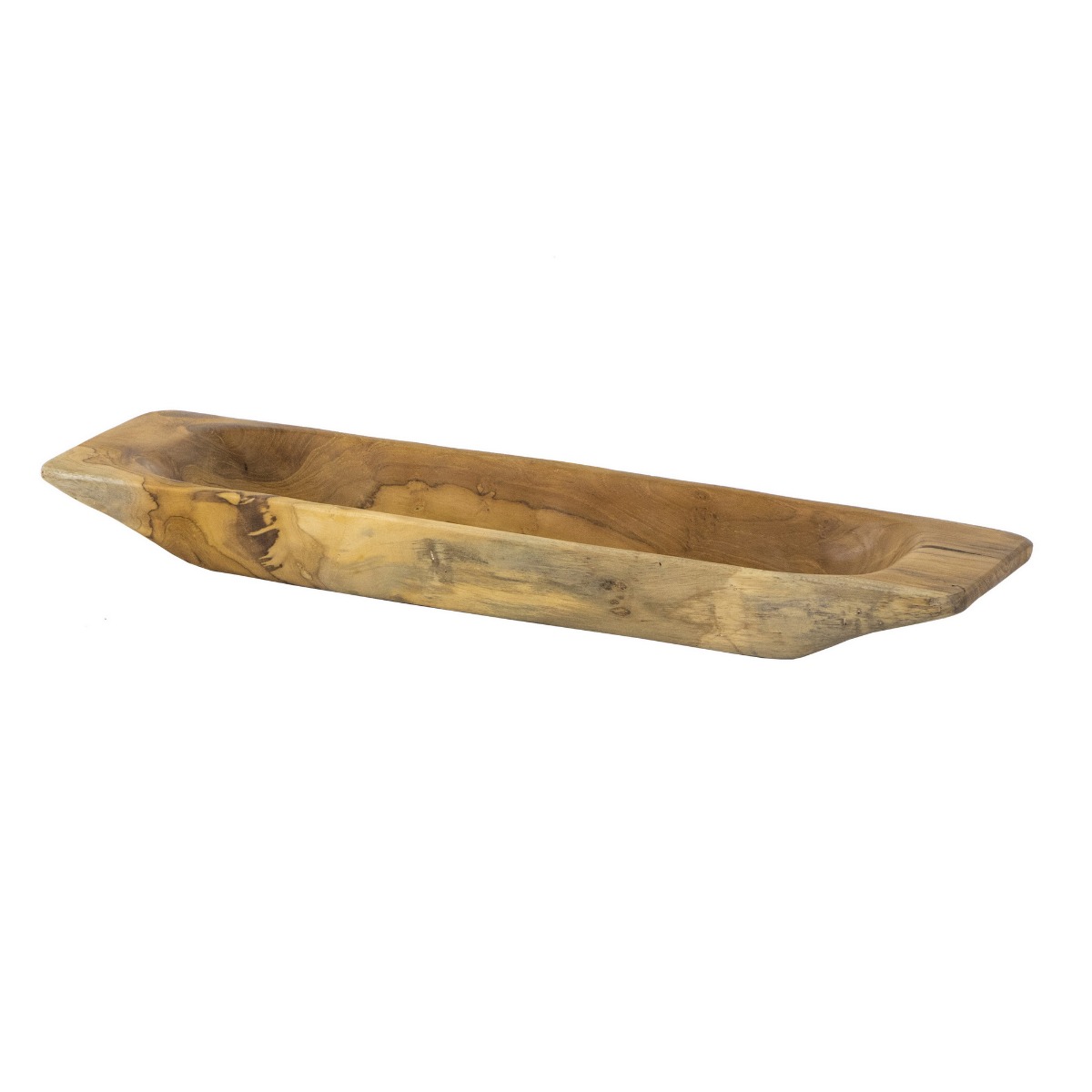 Artekko Artekko Woody Διακοσμητική Πιατέλα από Ξύλο Teak Φυσική Απόχρωση (48.5x13.5x5)cm 49931