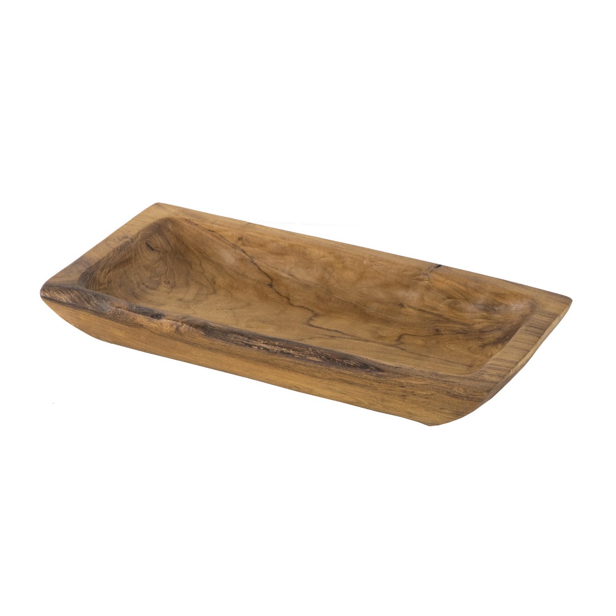 Artekko Artekko Woody Διακοσμητική Πιατέλα από Ξύλο Teak Φυσική Απόχρωση (40x20x6)cm 49933