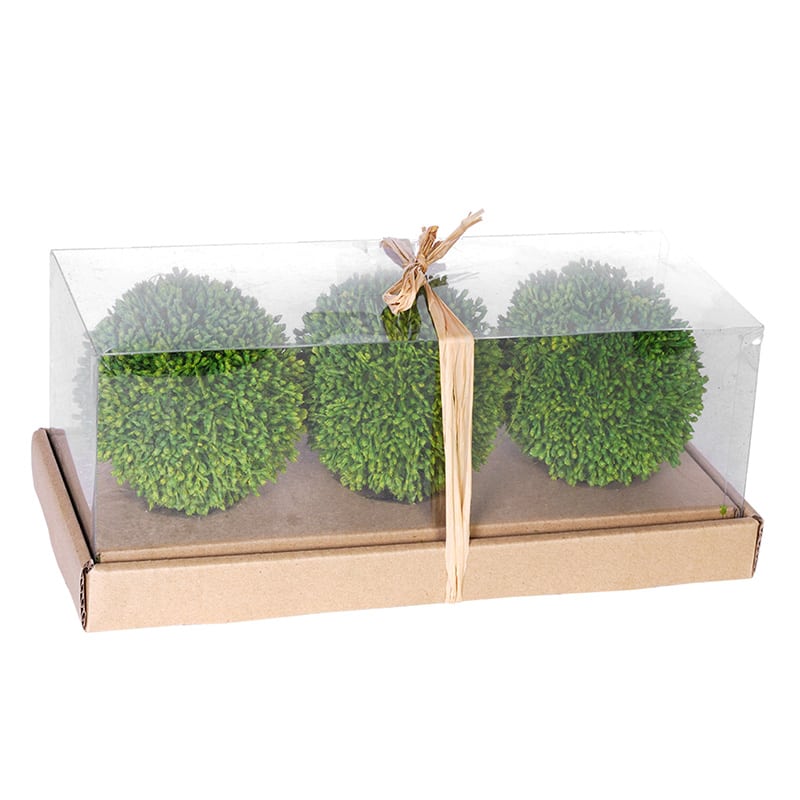 Artekko Artekko Boxwood Πράσινη Τεχνητή Μπάλα Πύξος (10.2x10.2x10.2)cm 3pcs 58203
