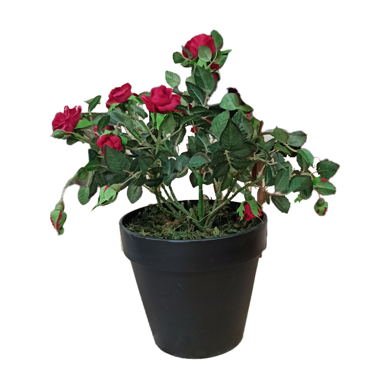 Artekko Artekko Rose Τεχνητή Κόκκινη Υφασμάτιμη Τριανταφυλλιά 40cm 6-0066