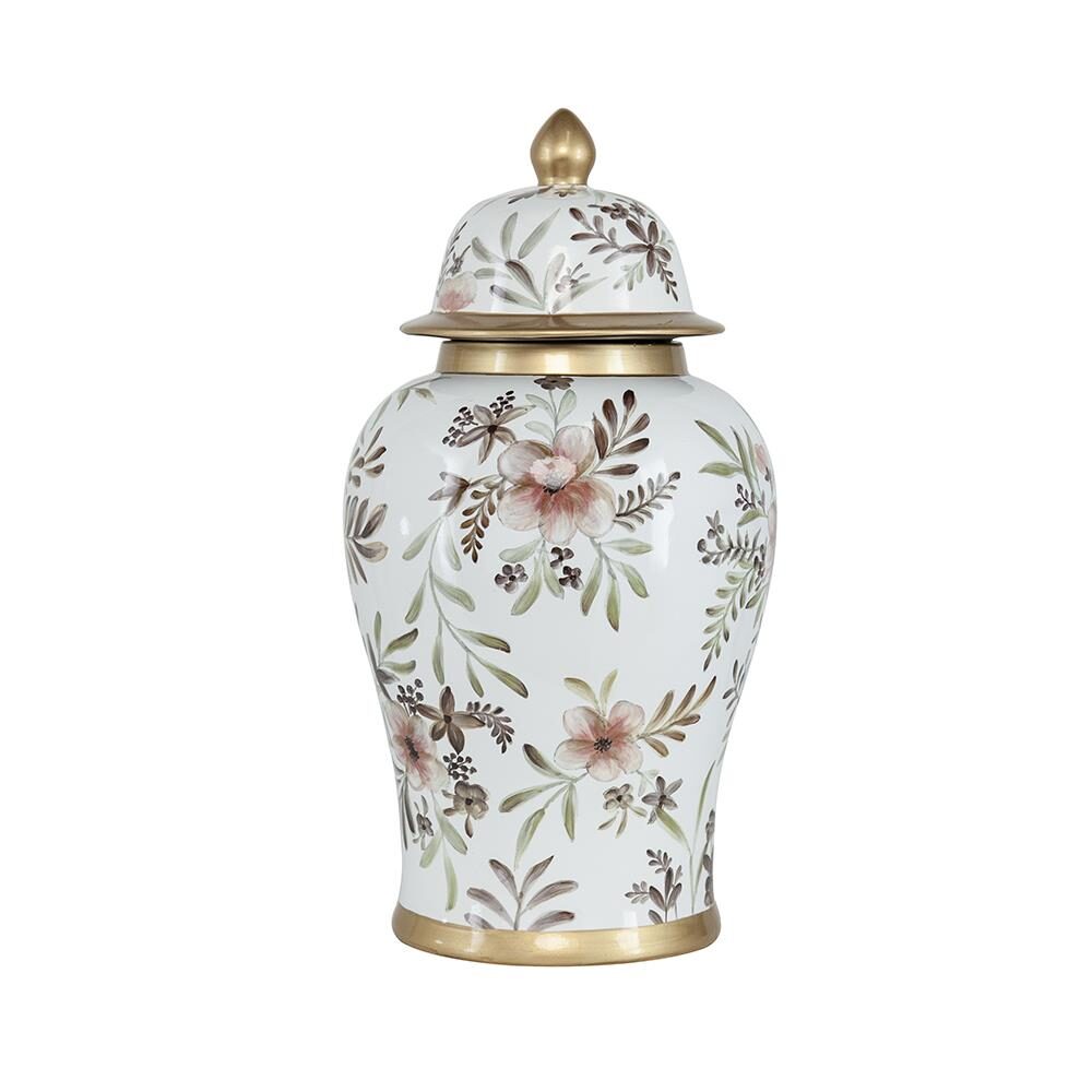 Artekko Artekko Melania Βάζο με Kαπάκι Πορσελάνη Πολυχρωμο (45x24x24)cm 60676