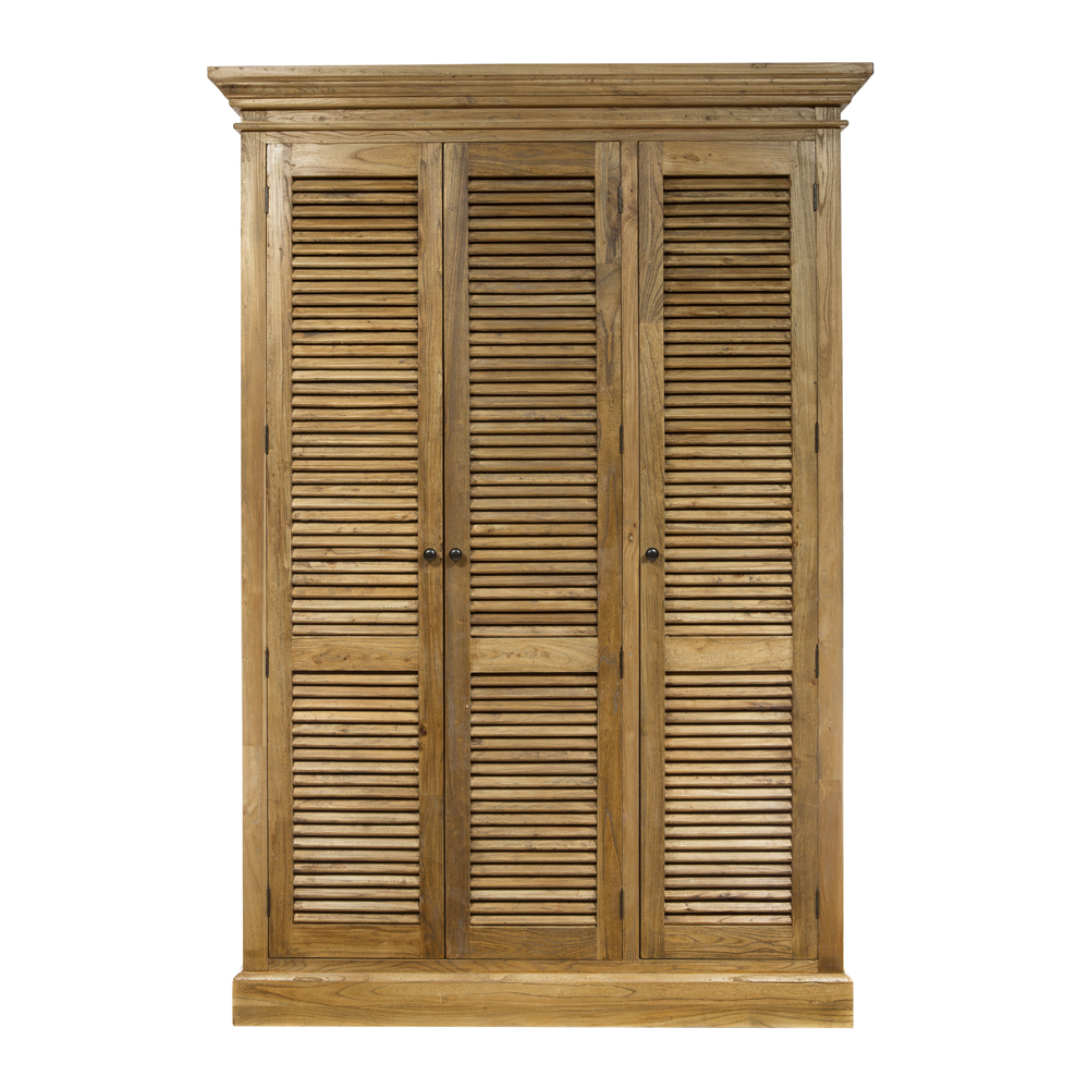 Artekko Artekko Ντουλάπα από Ξύλο μασίφ (155x55x225)cm 617-0265