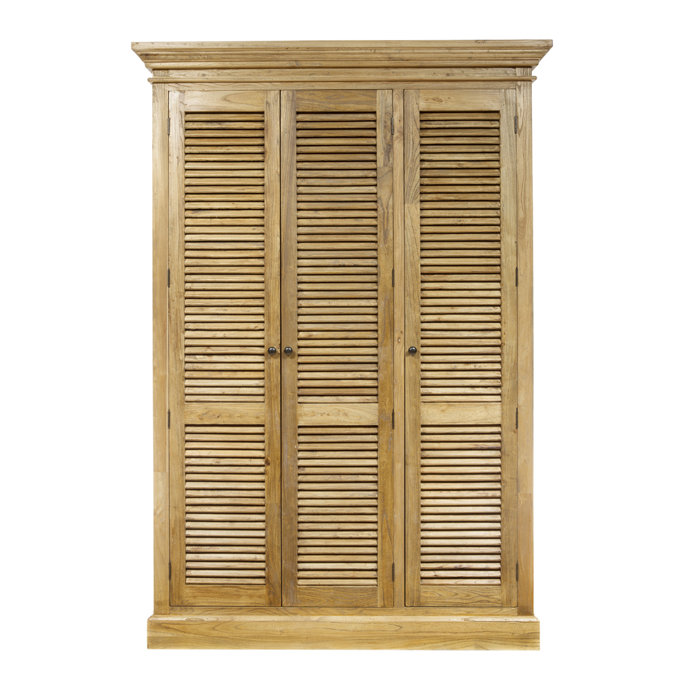Artekko Artekko Ντουλάπα από Ξύλο μασίφ (155x55x225)cm 617-0266