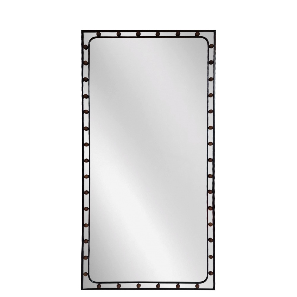 Artekko Artekko Dia Μαύρος Μεταλλικός Καθρέπτης Τοίχου (75x3x160)cm 661-2012
