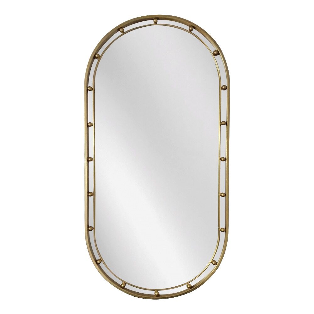 Artekko Artekko Dia Χρυσός Μεταλλικός Καθρέπτης Τοίχου (50x3.5x100)cm 661-2014-GOLD