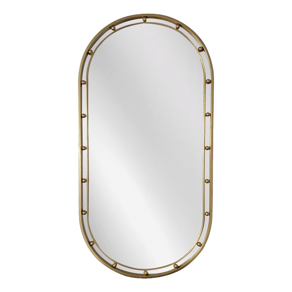 Artekko Artekko Dia Χρυσός Μεταλλικός Καθρέπτης Τοίχου (50x3.5x100)cm 661-2014-GOLD