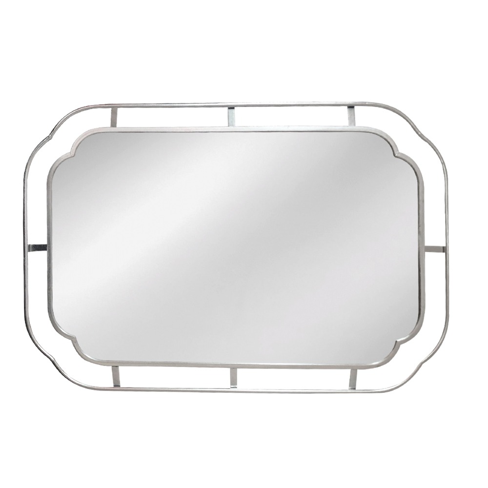 Artekko Artekko Dia Ασημί Μεταλλικός Καθρέπτης Τοίχου (60x2x90)cm 661-2032H-SILVER