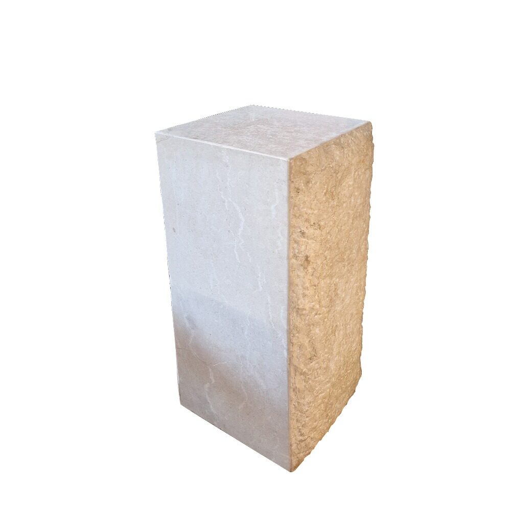 Artekko Artekko Solid Μαρμάρινος Μπεζ Κίονας Ανθοστήλη (40x40x90)cm 667-4059
