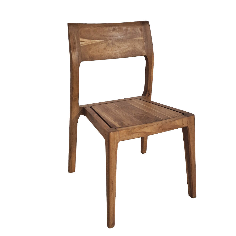 Artekko Artekko Munggur Ξύλινη Καρέκλα σε Φυσική Απόχρωση (47x55x83)cm 667-4063