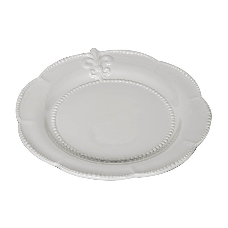 Artekko Artekko Cleezloph Πιάτο Φαγητού Κεραμικό Λευκό (24.1x24.1x0.8)cm 67117-CREA