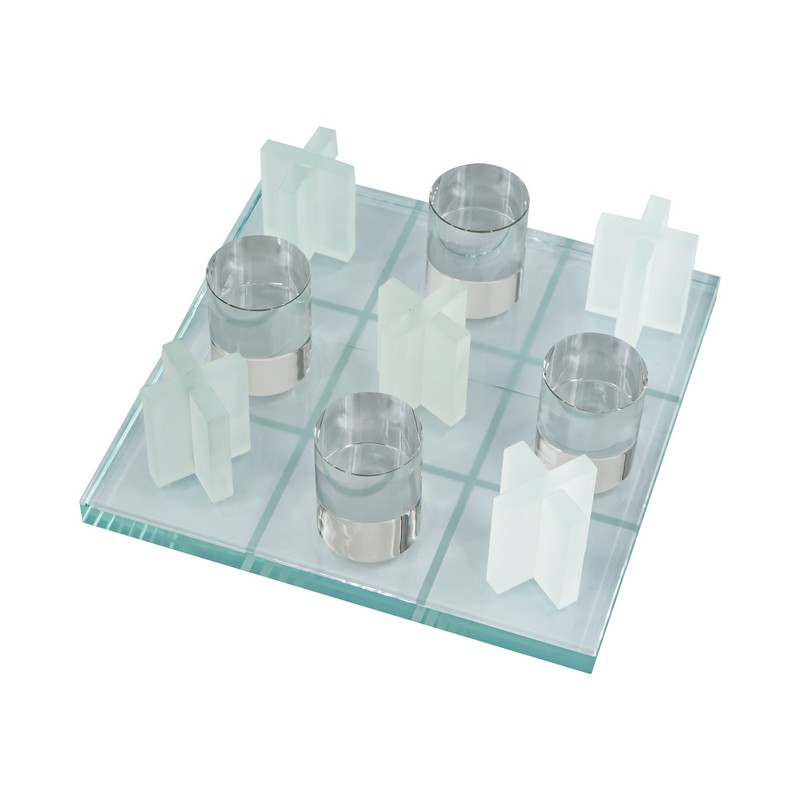 Artekko Artekko Tic Tac Toe Διακοσμητική γυάλινη Τρίλιζα (25x25x12)cm 70360-SA