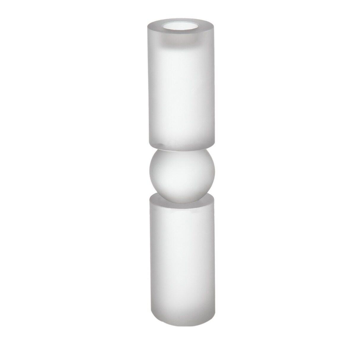 Artekko Artekko Frosted Διάφανο Γυάλινο Κηροπήγιο (8x8x38)cm 70368-SA