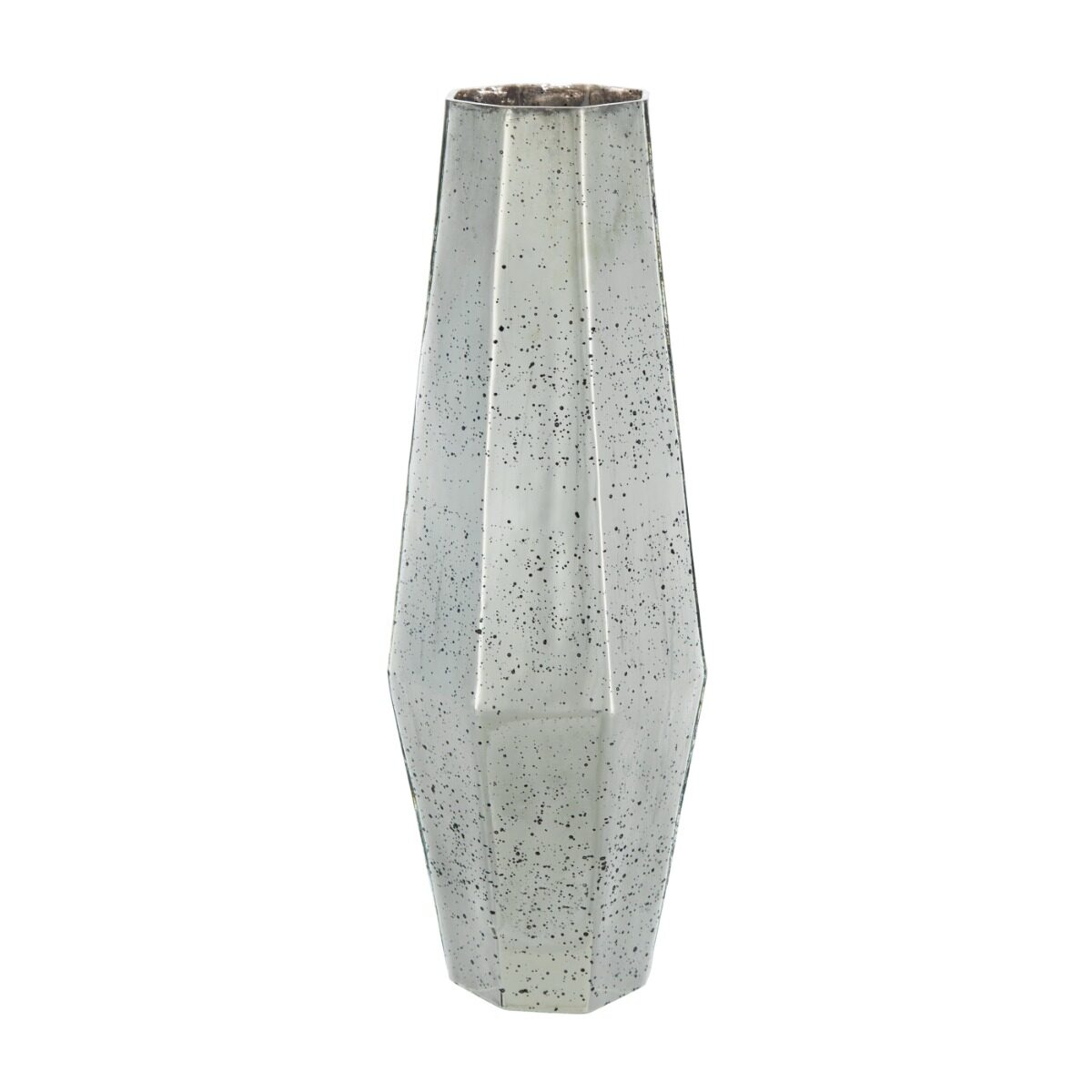Artekko Artekko Silver Διακοσμητικό Βάζο Αντικέ Γυαλί Ασημί (17.8x17.5x51)cm 70442