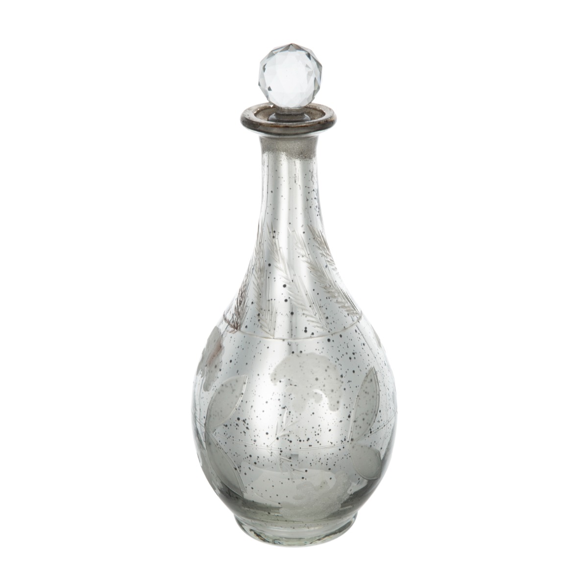 Artekko Artekko Silver Διακοσμητική Καράφα/Βάζο Αντικέ Γυαλί Ασημί (12.5x12.5x30.5)cm 70453