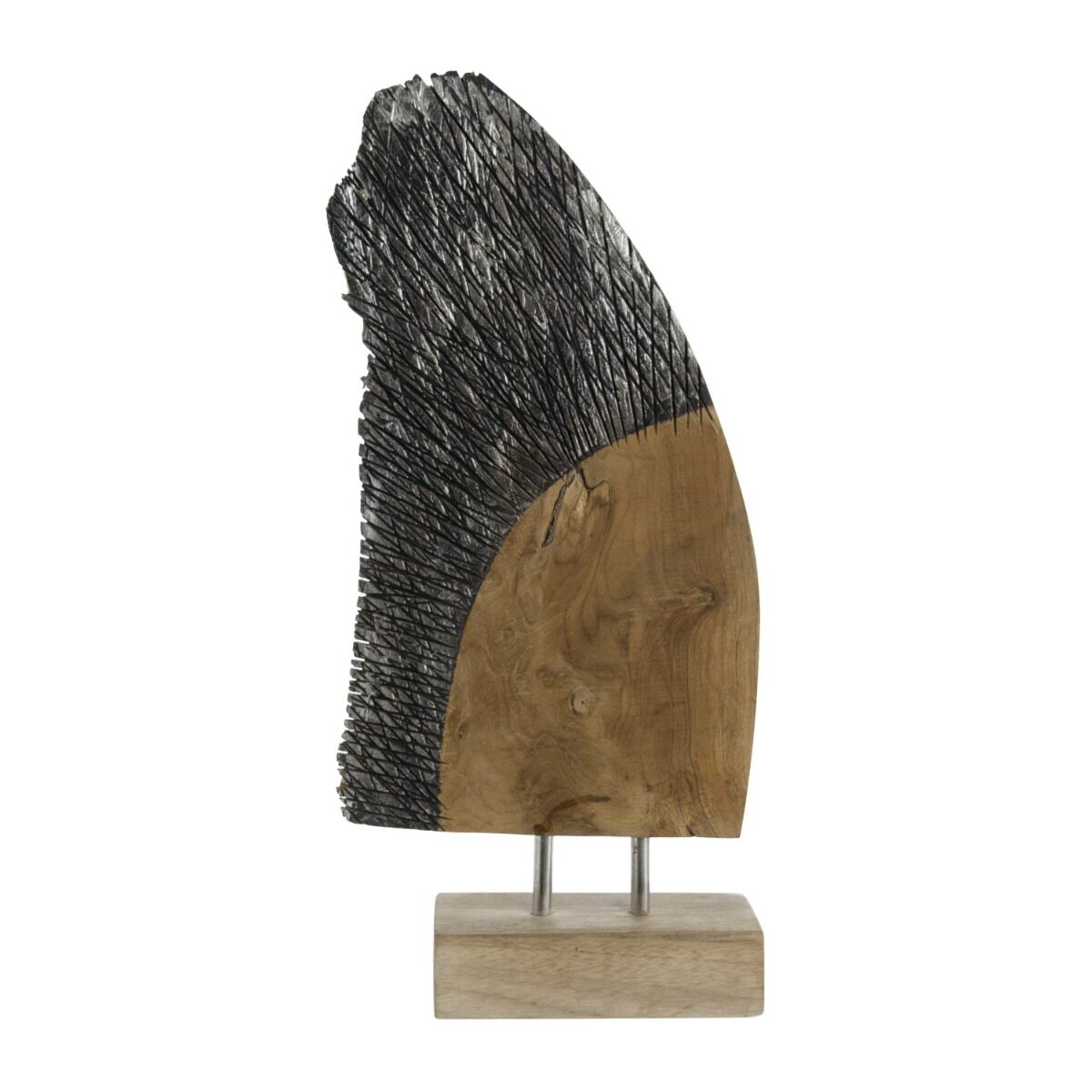 Artekko Artekko Woody Επιτραπέζιο Διακοσμητικό από Ξύλο Teak (32x10x40)cm 70639