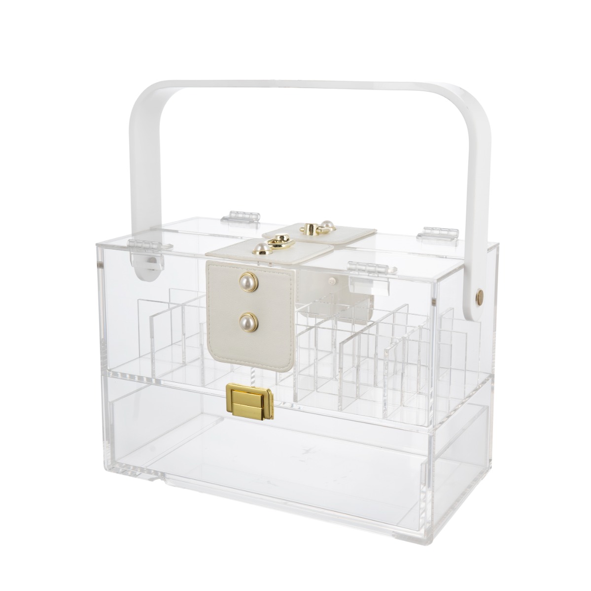 Artekko Artekko Acrylic Διάφανο Ακρυλικό Διακοσμητικό Κουτί Κοσμηματοθήκη (24x12.1x16)cm 70641