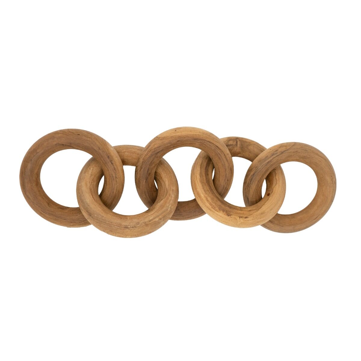 Artekko Artekko Διακοσμητική Αλυσίδα Ξύλινη Teak (50x12x12)cm 70644