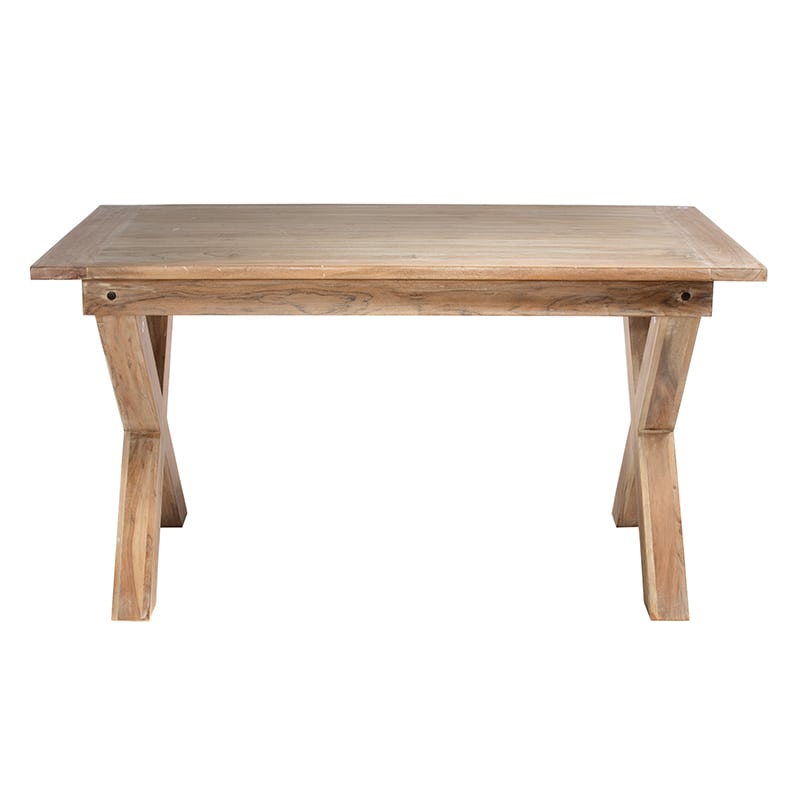 Artekko Artekko Attari Ξύλινο Τραπέζι σε Λευκή Πατίνα (140x80x76)cm 720-1103