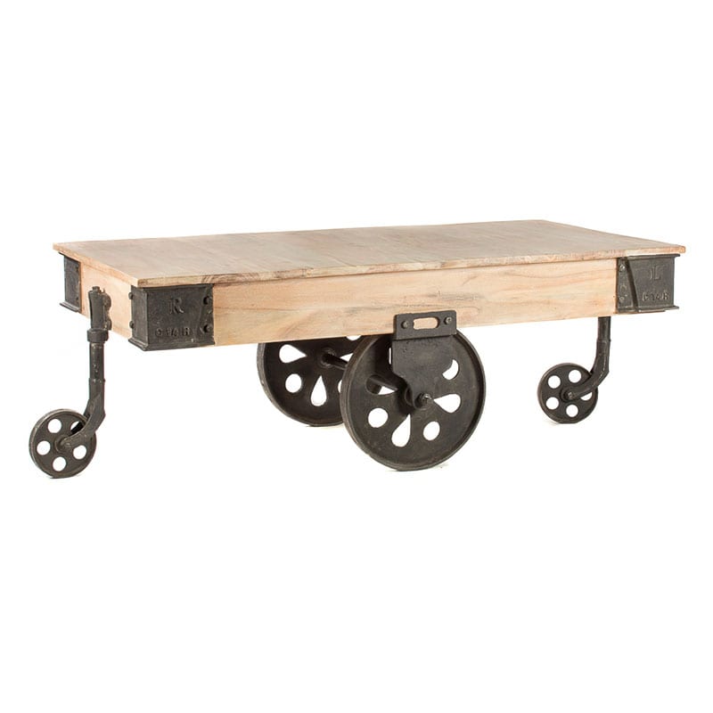 Artekko Artekko Aklip Ξύλινο Τραπέζι Σαλονιού (135x65x45)cm 720-1156